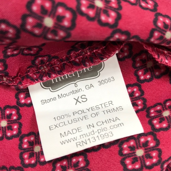 Mudpie Red Ruffle Collard Blouse - Picture 7 of 7